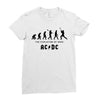The Evolution of Rock Ladies Fitted T-Shirt