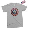 cotton captain america shield distressed, ideal gift or present Exclusive T-shirt