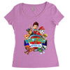 paw patrol birthday boy  brother Women's Triblend Scoop T-shirt