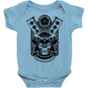 samurai skull Baby Onesie