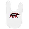 papa christmas bear Baby Bibs