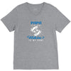 Papa is my Name Fishing Is My Game V-Neck Tee