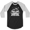 This Girl Loves Camping With Her Friends 3/4 Sleeve Shirt