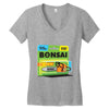 bonsai chainsaw Women's V-Neck T-Shirt