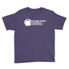 please stop talking it's too early coffee Youth Tee