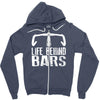 life behind bars cycling Zipper Hoodie