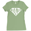 super dad diamond superhero Ladies Fitted T-Shirt
