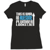 this is what an awesome plumber looks like Ladies Fitted T-Shirt