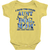 i have two tıtles aunt and dogmom an i rock them both flowers Baby Bodysuit
