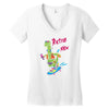 retrosaurus rex Women's V-Neck T-Shirt