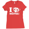 i love m&ouml;pse funny Ladies Fitted T-Shirt