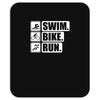 v6 swim bike run Mousepad