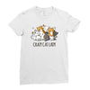 crazy cat lady Ladies Fitted T-Shirt