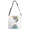 portal cat Adjustable Strap Totes