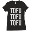 tofu tofu tofu Ladies Fitted T-Shirt