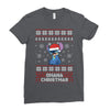 ohana christmas stitch Ladies Fitted T-Shirt