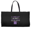 i crochet so i don't choke people save a life, send yarn Weekender Totes