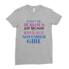 don't be jealous just because i'm a super cute november girl Ladies Fitted T-Shirt