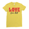 Love Ladies Fitted T-Shirt