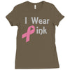junior's breast cancer awareness i wear pink Ladies Fitted T-Shirt