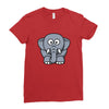 kids elephant Ladies Fitted T-Shirt