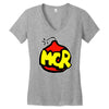 modena city ramblers v ragge folk combat Women's V-Neck T-Shirt