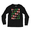 christmas pixel Long Sleeve Shirts