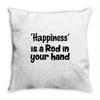 joke fisherman carp angling Throw Pillow