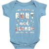 i have two titles aunt and dogmom and i rock them both with roses Baby Bodysuit