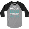 i'm a proud dad of freaking awesome welder 3/4 Sleeve Shirt