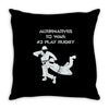 alternatives to war play rugby Throw Pillow
