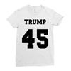 Trump 45 jersey number Ladies Fitted T-Shirt