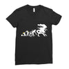 alien evolution   mens funny Ladies Fitted T-Shirt