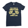 amazing dad Ladies Fitted T-Shirt