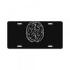 funny male brain ideal birthday gift or present License Plate