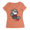 freddy krueger cartoon ideal birthday present or gift Women's Triblend Scoop T-shirt