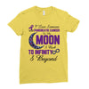 i love someone with pancreatic cancer to the moon &amp; back to infınıty Ladies Fitted T-Shirt