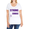 we don't know how strong we are until being strong is the only choice Ladies Curvy T-Shirt