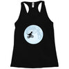 Biker Dinosaur - Dinosaur Riding A Bike To The Moon Racerback Tank