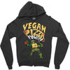 vegan pizza power Zipper Hoodie