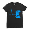 game heart beat Ladies Fitted T-Shirt