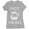 pot head coffee lover Ladies Fitted T-Shirt