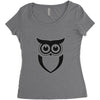 owl  (9) Women's Triblend Scoop T-shirt