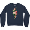breast cancer flowers Crewneck Sweatshirt