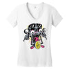 skull biker Women's V-Neck T-Shirt