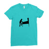 funny caution pinball wiz square Ladies Fitted T-Shirt