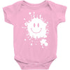 mud splatter smiley face smile forrest gump movie Baby Onesie