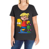 bart simpson Ladies Curvy T-Shirt