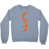 helix of heroes funny retro sci fi superhero symbol cool logo Crewneck Sweatshirt