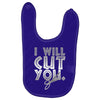 i will cut you Baby Bibs